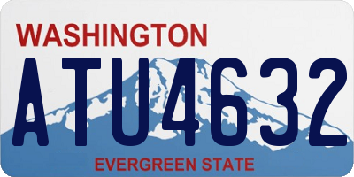 WA license plate ATU4632