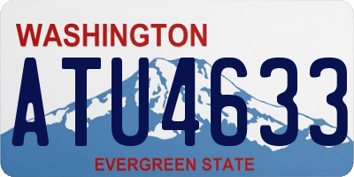 WA license plate ATU4633