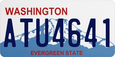 WA license plate ATU4641