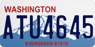 WA license plate ATU4645