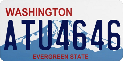 WA license plate ATU4646