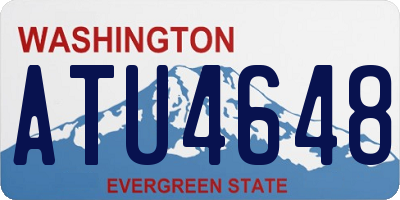 WA license plate ATU4648