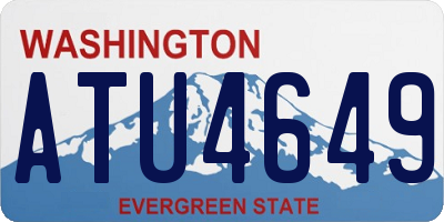 WA license plate ATU4649