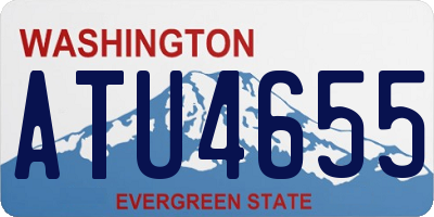 WA license plate ATU4655