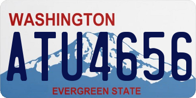 WA license plate ATU4656