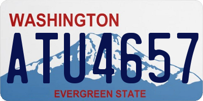WA license plate ATU4657
