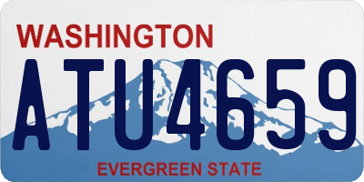 WA license plate ATU4659