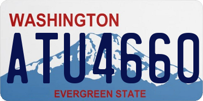 WA license plate ATU4660