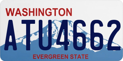 WA license plate ATU4662