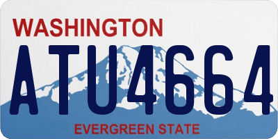 WA license plate ATU4664