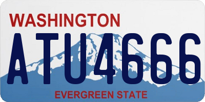 WA license plate ATU4666