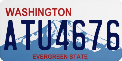 WA license plate ATU4676