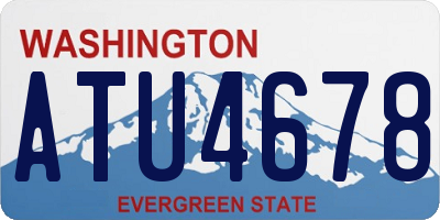 WA license plate ATU4678