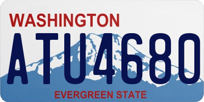 WA license plate ATU4680
