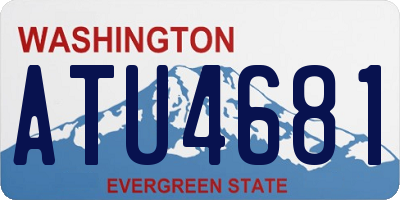WA license plate ATU4681