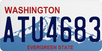 WA license plate ATU4683