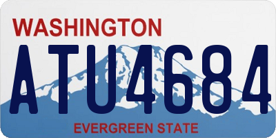 WA license plate ATU4684