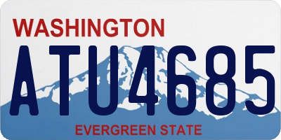 WA license plate ATU4685