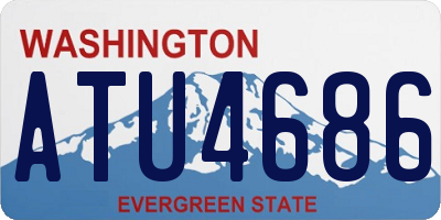 WA license plate ATU4686