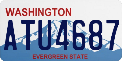 WA license plate ATU4687