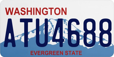 WA license plate ATU4688