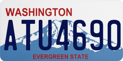WA license plate ATU4690