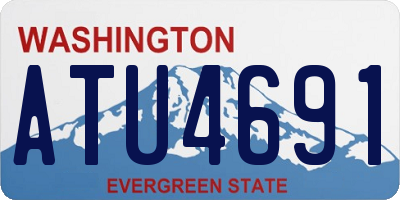 WA license plate ATU4691
