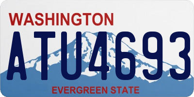 WA license plate ATU4693