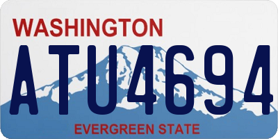 WA license plate ATU4694