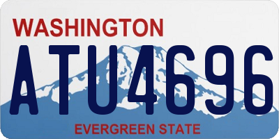 WA license plate ATU4696