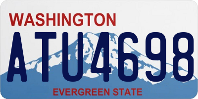 WA license plate ATU4698