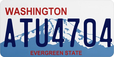 WA license plate ATU4704