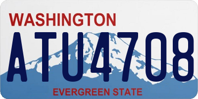 WA license plate ATU4708