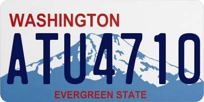 WA license plate ATU4710