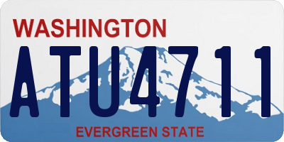 WA license plate ATU4711