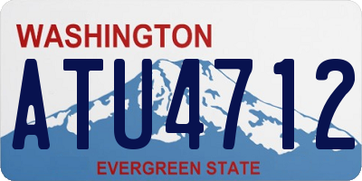 WA license plate ATU4712