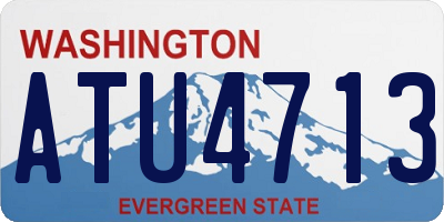 WA license plate ATU4713