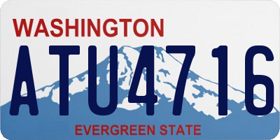 WA license plate ATU4716