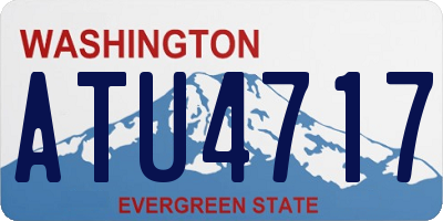 WA license plate ATU4717
