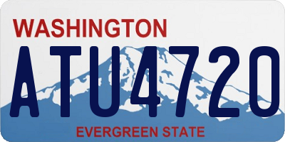 WA license plate ATU4720