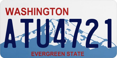 WA license plate ATU4721