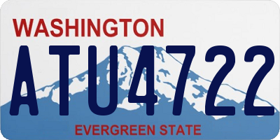 WA license plate ATU4722