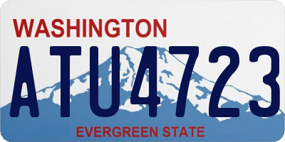 WA license plate ATU4723