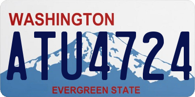 WA license plate ATU4724