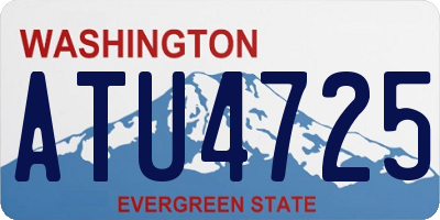 WA license plate ATU4725