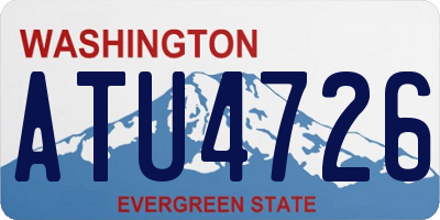 WA license plate ATU4726