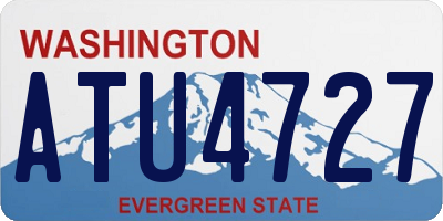 WA license plate ATU4727
