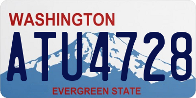 WA license plate ATU4728