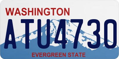 WA license plate ATU4730