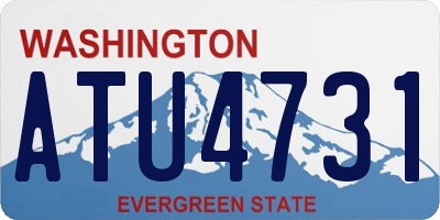 WA license plate ATU4731